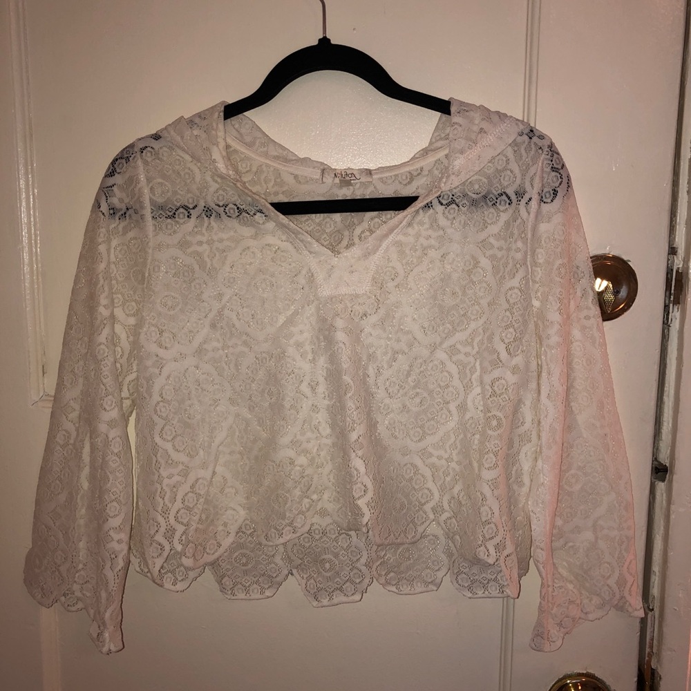 Lace Cover Up with hood!